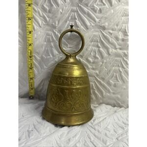 Antique Brass Monastery Chapel Bell Latin VOCEM MEAM AUDIT Church Bell